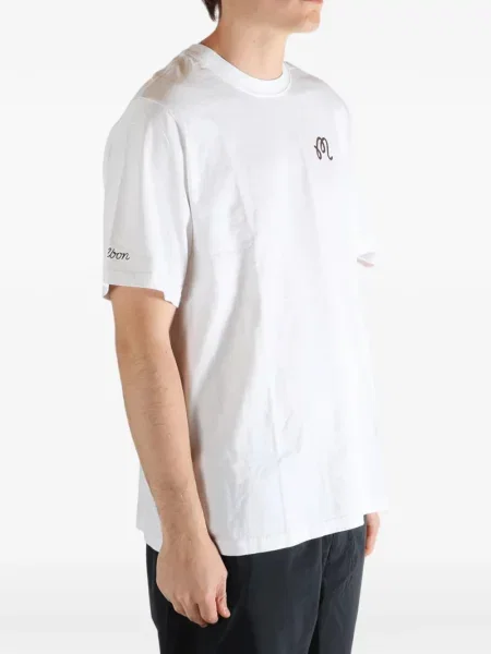 Golf tricou Malbon Golf cu imagine alb
