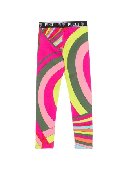 Legginsy dziecięce Pucci różowe