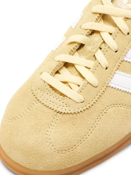 Sneakersy Adidas Adizero w paski zamszowe z nadrukiem szare