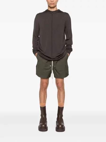 Hanorac cu glugă Rick Owens de lână maro