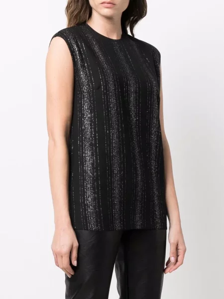 Halenka Stella Mccartney bez rukávů černá