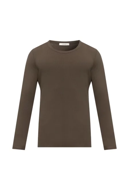 Lung tricou Lemaire maro