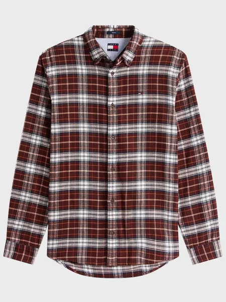 Картата фланелева сорочка Tommy Jeans