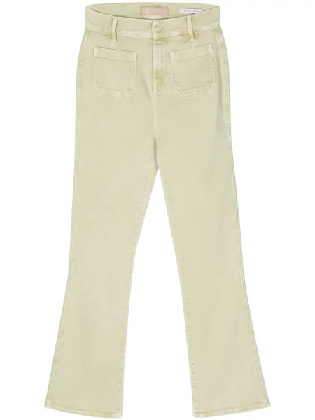 Blugi 7 For All Mankind cu talie înaltă verde