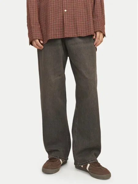 Jack&Jones Дънки Ron Original Baggy Fit черен