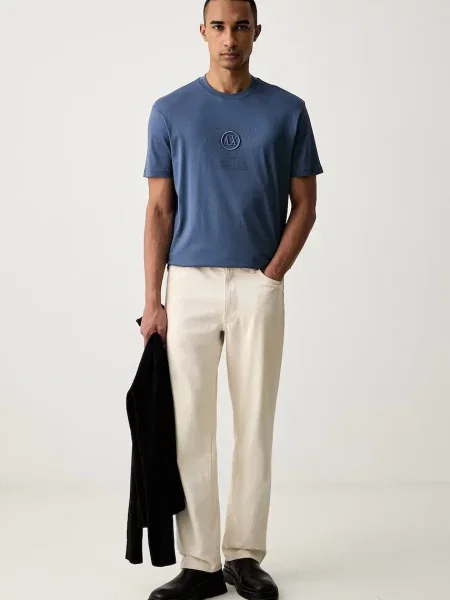 Armani Exchange tricou pentru bărbați din albastru