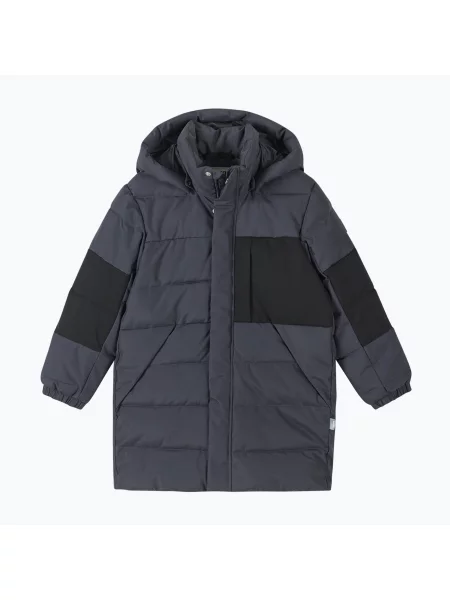 Gyerek kabát Reima Koskela soft black. Méret: fekete