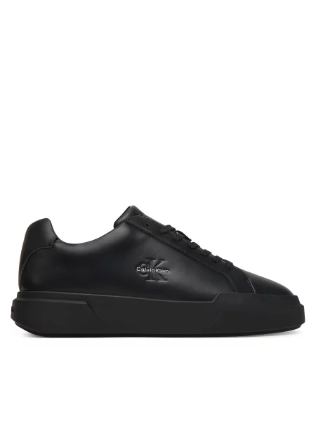 Tenisice Calvin Klein Chunky Cupsole Laceup Lth crna