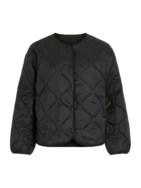 VILA Geacă de primăvară-toamnă Vidune' negru