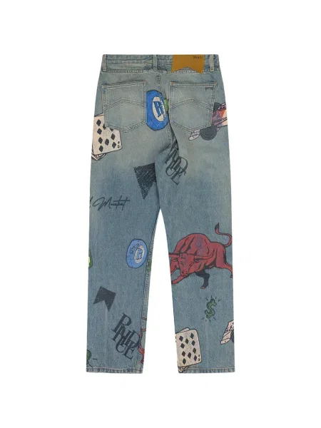 Pantaloni Rhude albastru