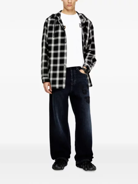 Džíny Diesel s výšivkou modré