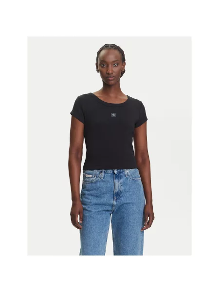 T-Shirt Calvin Klein Jeans μαύρο