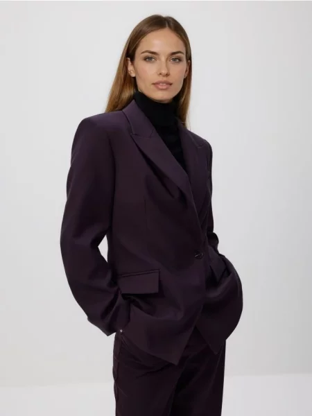 Reserved Блейзер із додаванням сіро-фіолетовий фіолетовий