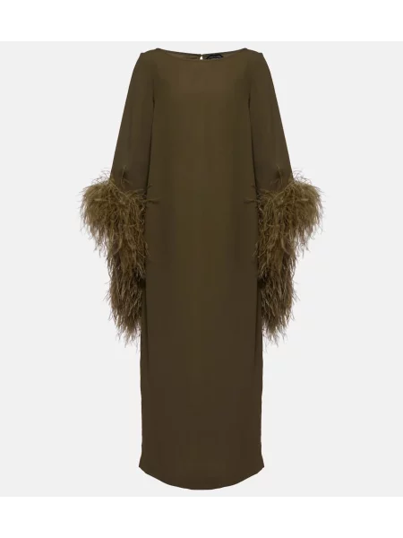 Sukienka midi Taller Marmo do kolan garniturowa zielona