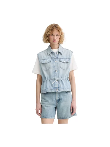 Marc O'polo Denim Kamizelka Dżinsowa blau niebieska