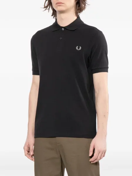 Tricou polo Fred Perry scurt negru