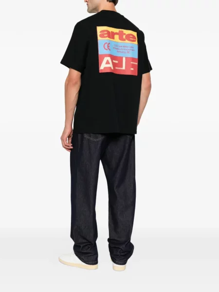 Tricou Arte Antwerp cu imagine negru