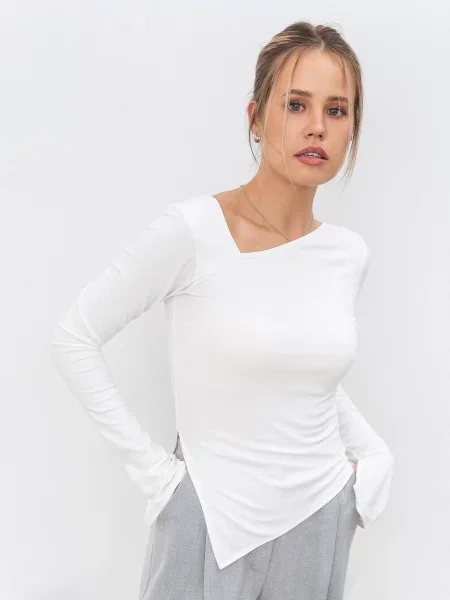 Лонгслів Romashka Вердес віскоза/нейлон білий