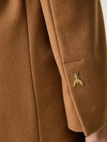 Elegáns kabát Patrizia Pepe barna