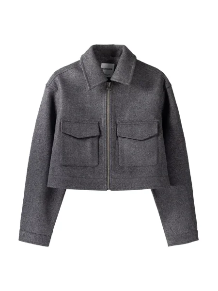 Bershka Prehodna jakna antracit