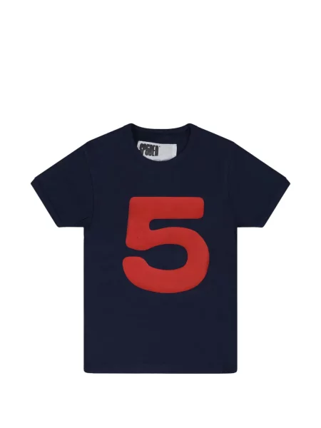 Tricou Sp5der cu decolteu rotund albastru
