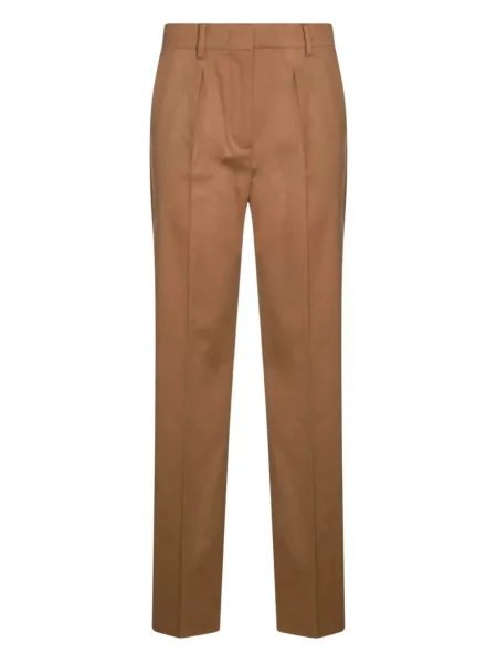 Pantaloni scurți Max Mara plisate maro