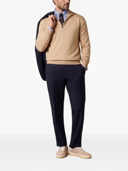 Pantaloni Brooks Brothers de lână albastru