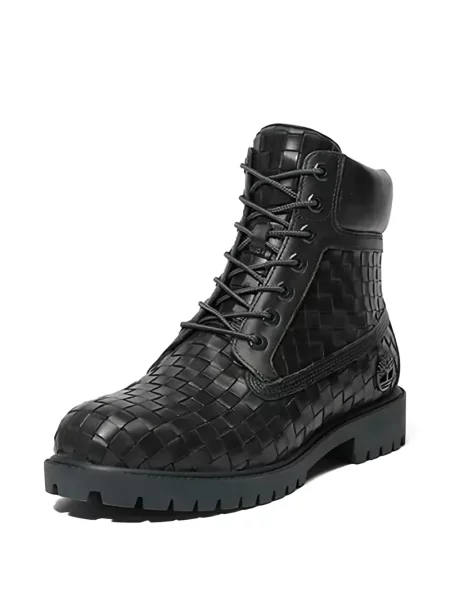 Botine Timberland cu șireturi din dantelă verde
