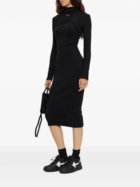 Rochie midi Off-white alb