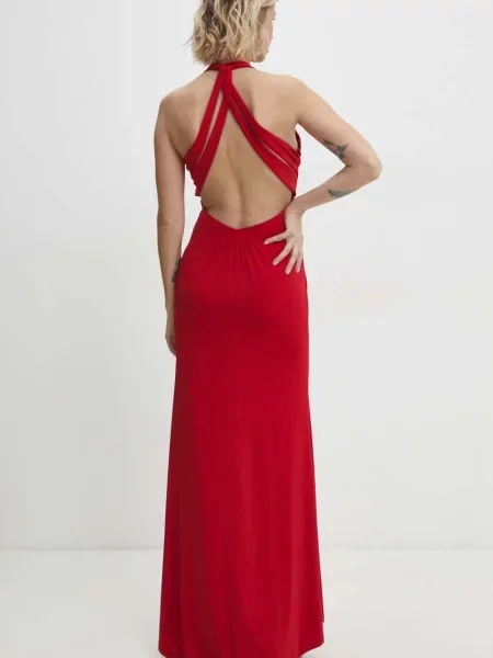 Answear Lab ruha maxi egyenes piros