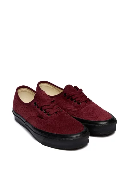 Βελούδινα sneakers Vans Authentic με λεοπαρ μοτιβο κόκκινο