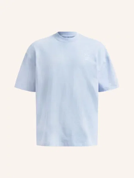 AllSaints t-shirt HAVEN gładki niebieski