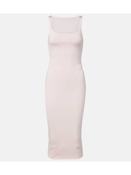 Rochie midi Alaïa tricotate roz