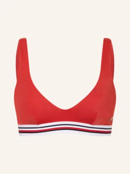 Tommy Hilfiger Gorsetowy Top Bikini rot biały