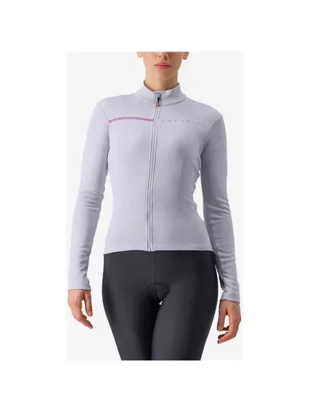 Koszulka rowerowa Castelli Sinergia 2 długi rękaw jasny fiolet M