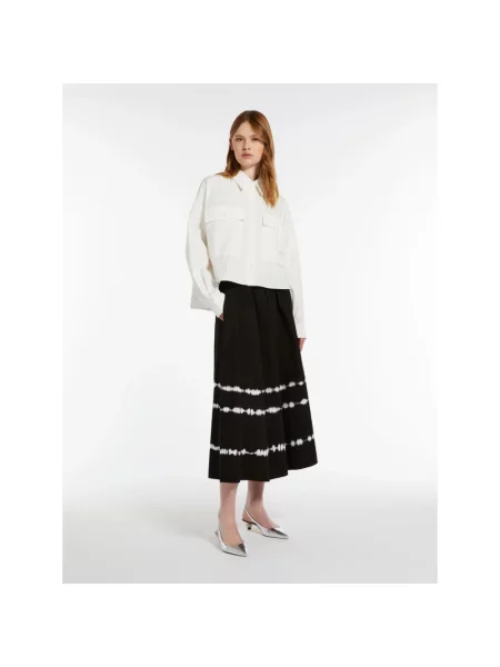 Spódnica midi Weekend Max Mara czarna