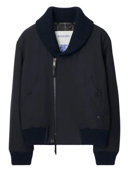 Оребрен яке тип бомбър Burberry синьо