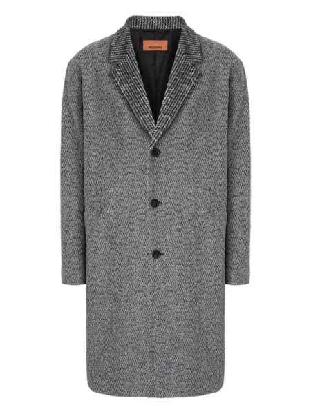Palton Missoni cu model herringbone gri