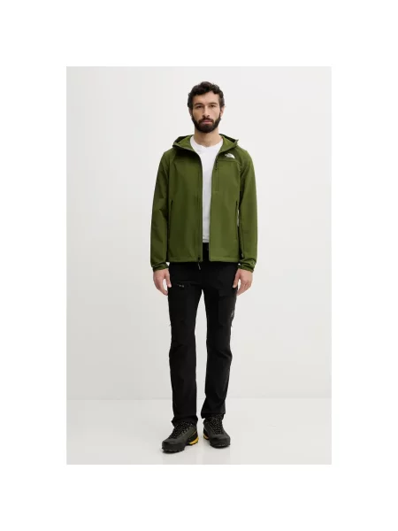 Kurtka The North Face softshell zielona