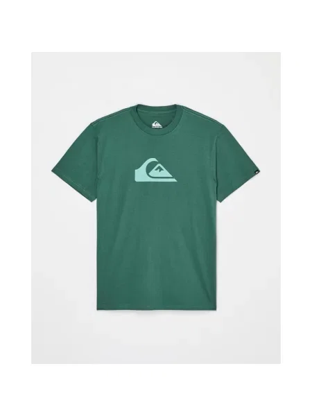Koszulka Quiksilver Ev Comp Logo z krótkim rękawem zielono-niebieska S niebieska