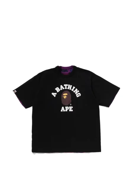 Tricou A Bathing Ape® cu imagine cu model camuflaj negru