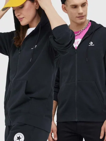 Bluza Converse s kapuco črna
