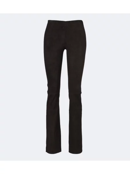 Pantaloni Arma din piele de căprioară negru