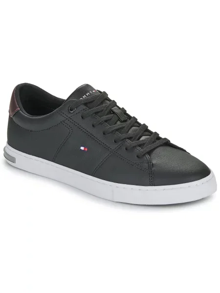 Usnjene superge Tommy Hilfiger črna
