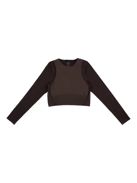 Cropp top On-running tricotate alergare maro
