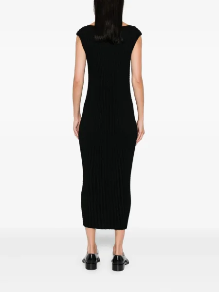 Rochie midi Issey Miyake fără mâneci până la genunchi de costum negru