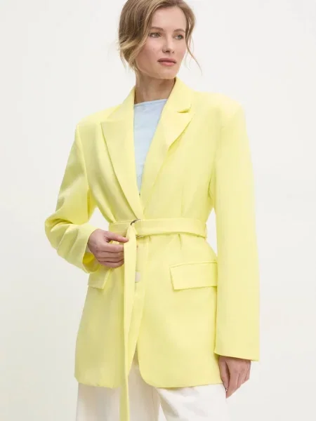 Answear Lab sacou un singur rand de neted galben