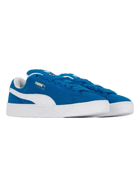 Pantofi Puma din piele de căprioară albastru