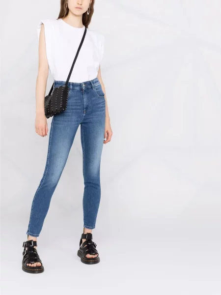 Blugi skinny Diesel SLANDY skinny fit albastru