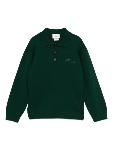 Sweter dziecięcy Fendi zielony